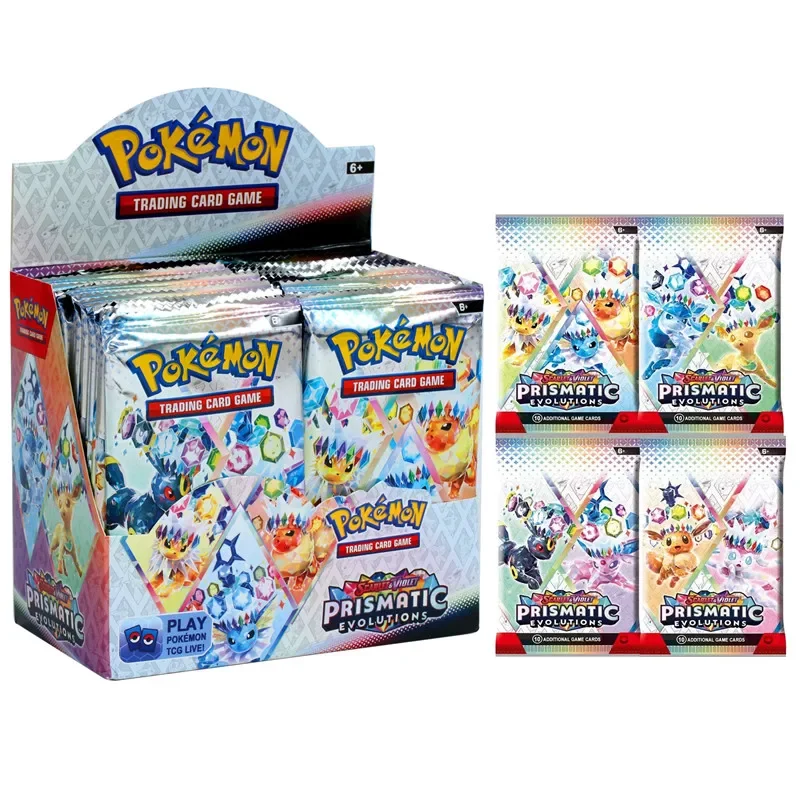 Color: three - *Prismatic Evolutions 360Pcs Pokemon Card Journey Together Stellar Crown 151 Ultra Prism English Booster Battle Transaction *///