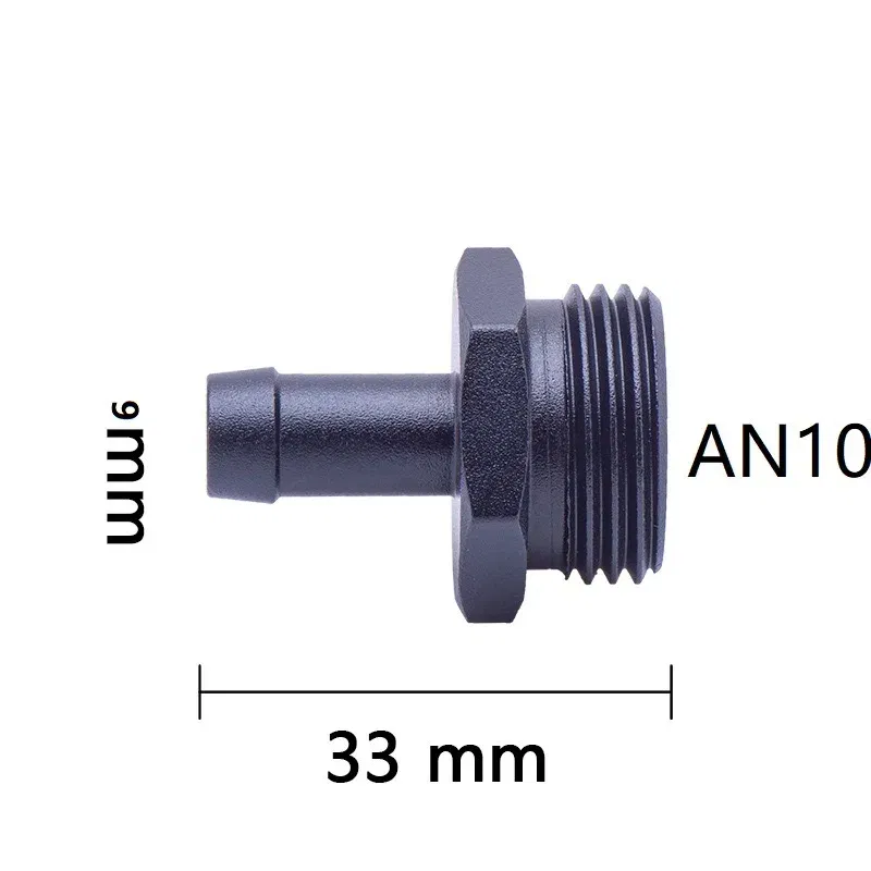 Color: Orange - Oil Hose Straight Fitting Hose Adapter Oil Cooler Fitting An6 to An6 An8 An10 1/2 1/8 3/8 1/4 NPT 5/16,AN10 AN8 to 9MM M18 M12