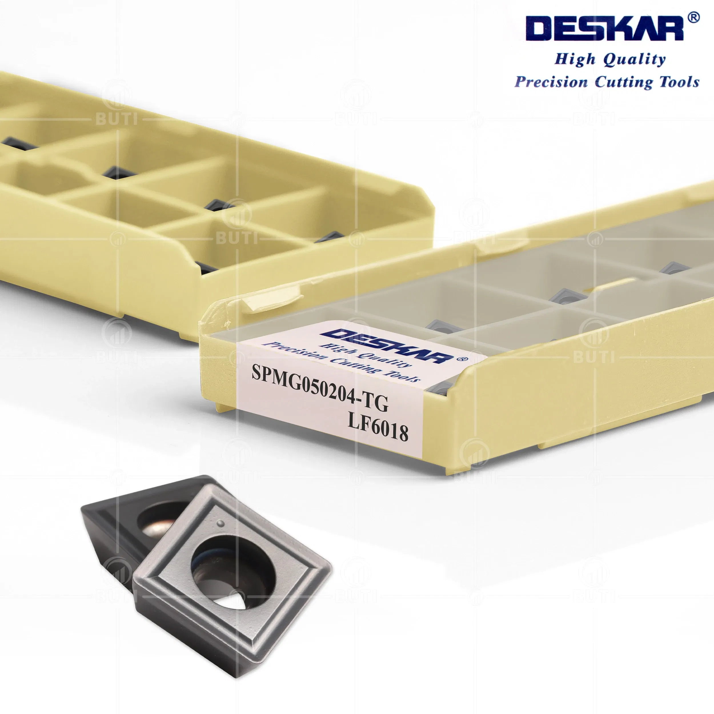 Shank Diameter: 6mm, Angle: 0.4 - DESKAR100% Original SPMG050204 SPMG060204 SPMG07T308 SPMG090408 SPMG110408 TG LF6018 U Drill Carbide Inserts For Stainless Steel