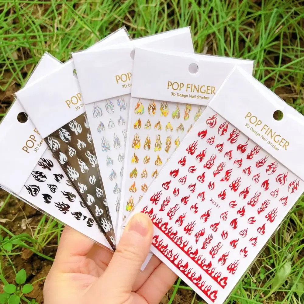 Color: green - 1PCS New English Alphabet Nail Stickers Multi-Color Laser Reflective Nail Slider Art Cool Text Nail Kit