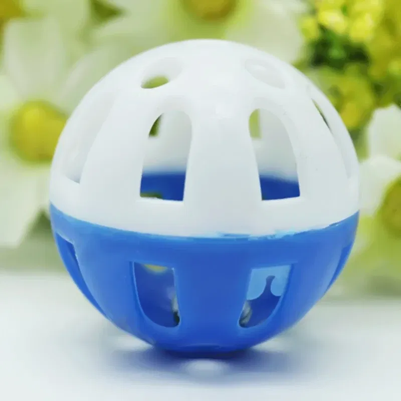 Color: Green, Ships From: CHINA - 1/2/4PCS Plastic Colorful Cat Toys Bells Balls Play Kitten Fun Games Pets Interactive Animal Exercise Funny Cat Toy Ball