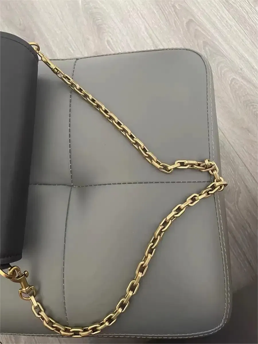 Color: Beige, Ships From: CHINA - Luxury Design   Saddle bag Luxury  Shoulder Straps replaces Cross-arm Shoulder Copper Color Lightweight Chain