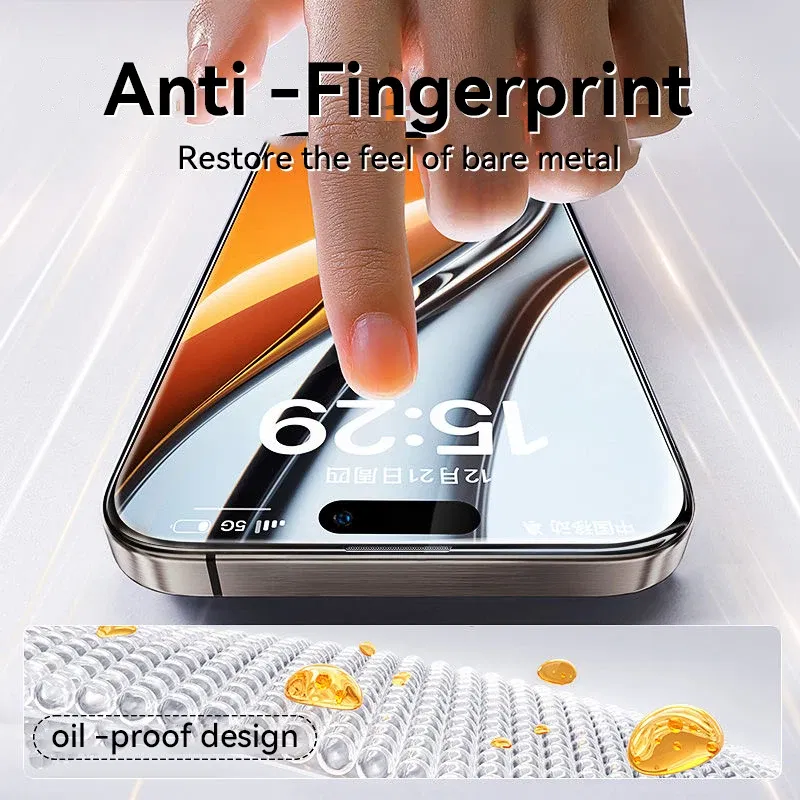 Bundle: 5 Pieces, Material: pet - Joyroom 1/2/3pcs 9D Screen Protector Tempered Glass for iPhone 16 15 14 13 12 11 Pro Max Protective Glass for iPhone 15 Pro Max