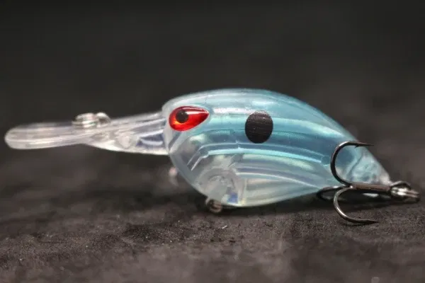 Color: Light Grey - wLure Crankbait Wobble Fishing Lure 6cm 5g Deep Diving Tight Action Fresh Water Hard Bait Floating 8# Hooks Insect Bait C770