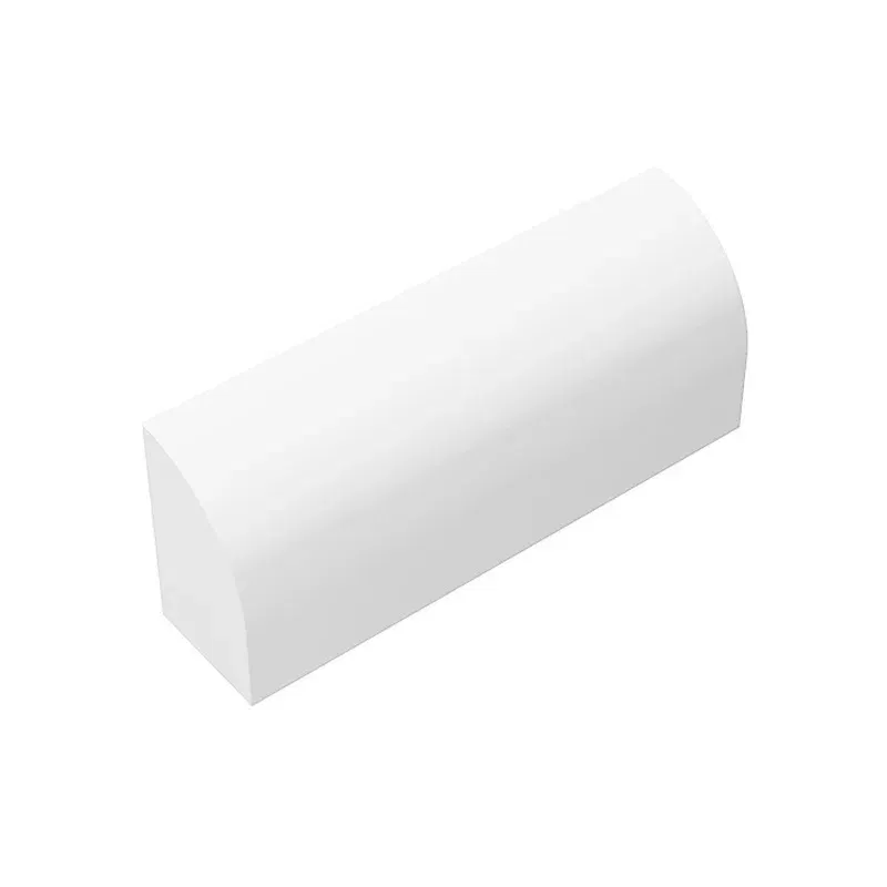 Color: WHITE - 1 Pcs Buildings Blocks 6191 10314 Slope, Curved 1 x 4 x 1 1/3 Collections Bulk Modular GBC Toy For High-Tech MOC Set