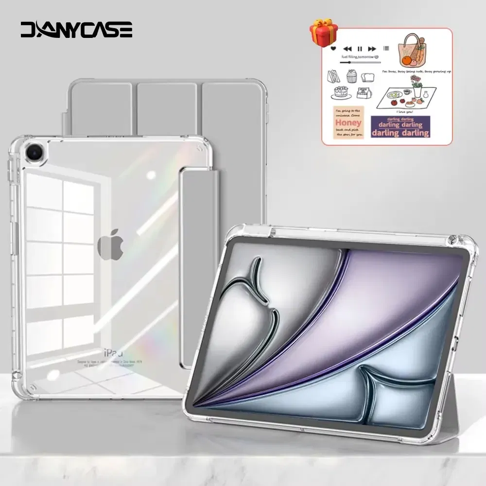 Color: green, Size: eleven - For iPad Air 5 Case 2024 Air 6 11 iPad Pro 11 12.9 13 10 Gen 10.2 9th 8th 7th 9.7 6th 5th Mini 7 6 Smart case with pen Holder