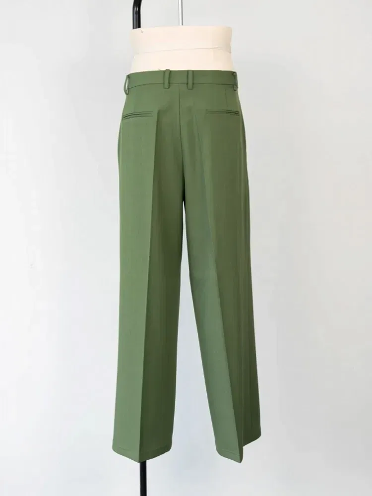 Color: Beige, Size: XL - 2025 Hot Sale Mens Beads Design Spring Suits Casual Two Piece Set Loose Fit Fashion Match Set Outfit Hand Stitch Wide Leg Pants