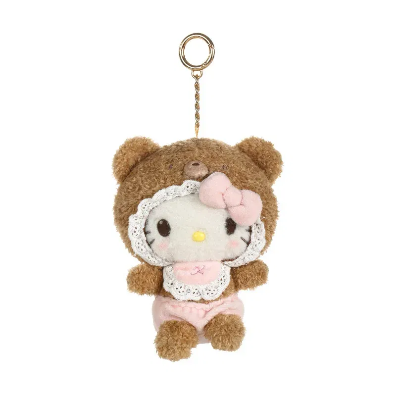 Color: green - Kawaii Sanrio Hello Kitty My Melody Cinnamoroll 15Cm Plush Doll Pendant Baby Series Keychain Bag Pendant 20Cm Doll Birthday Gift