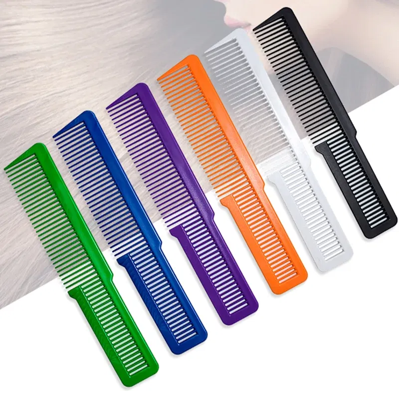 Color: Ivory, Ships From: CN - 9 Color Plastic Anti-Static Tangle Women Hairdressing Comb Ultra Thin Professional Hair Cutting Brush Hair Care Styling Tools