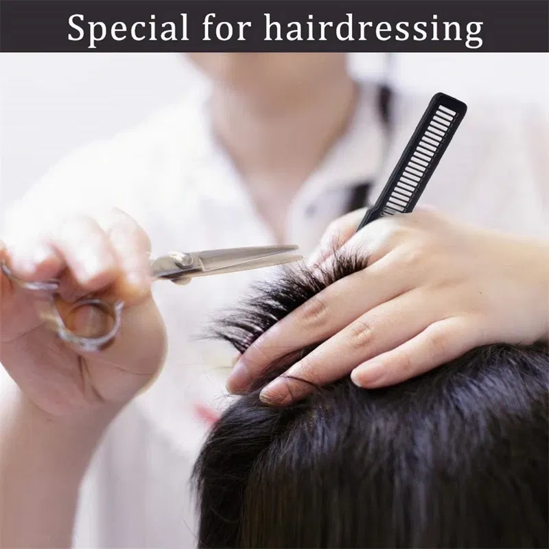 Color: Ivory, Ships From: CN - 9 Color Plastic Anti-Static Tangle Women Hairdressing Comb Ultra Thin Professional Hair Cutting Brush Hair Care Styling Tools