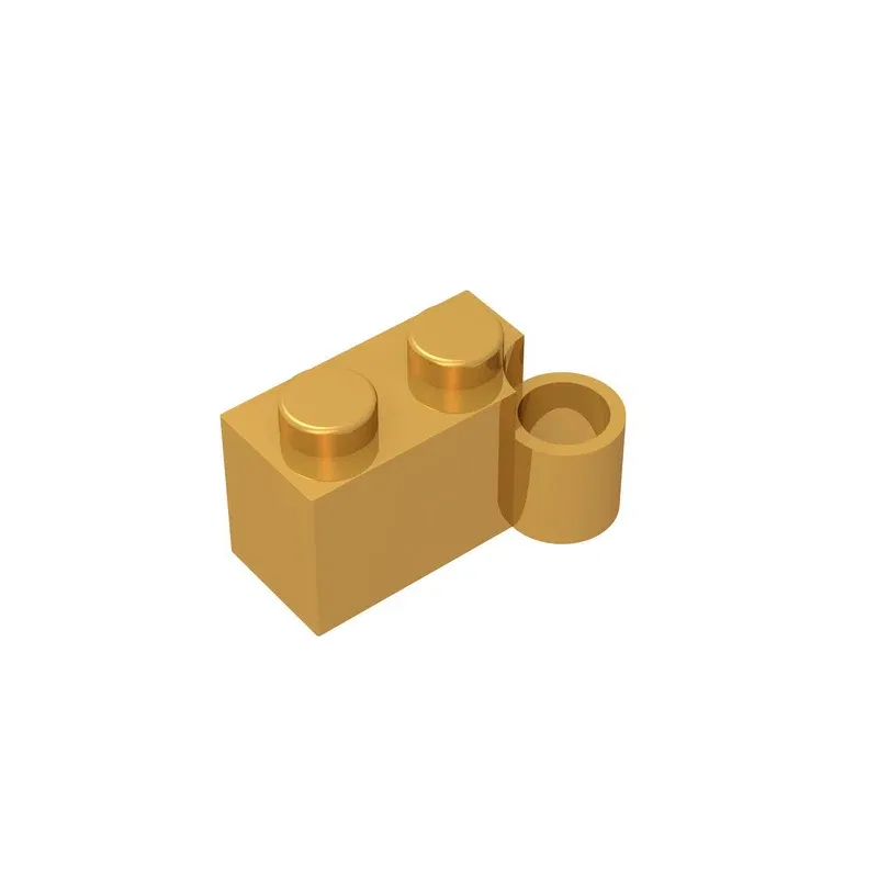 Color: light yellow - Gobricks GDS-809 HINGE 1X2 LOWER PART compatible with lego 3831 children's DIY Educational Building Blocks Technical