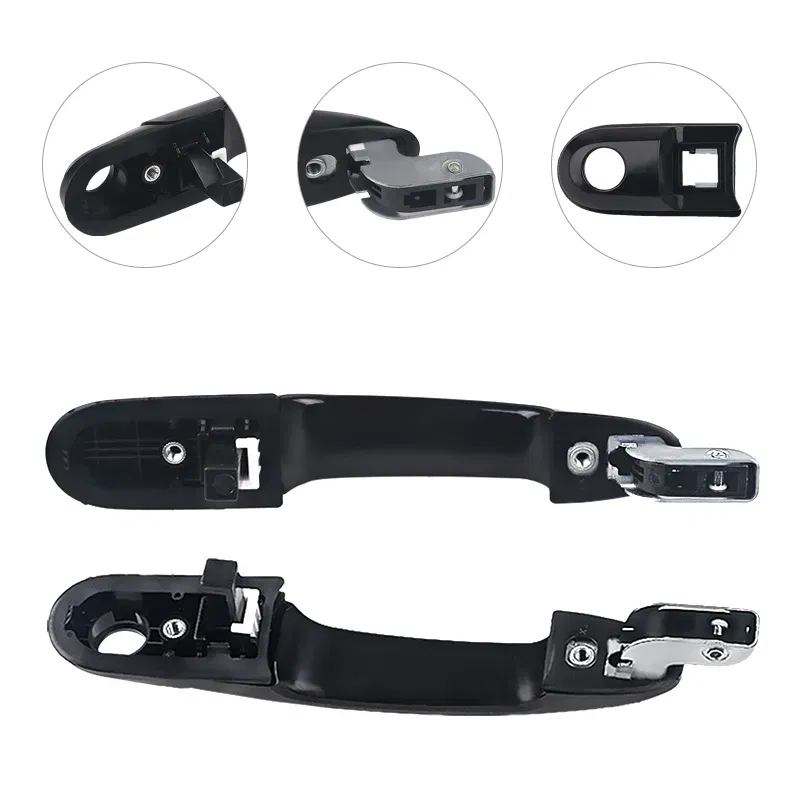 Color: Dark Grey - 1 PCS Left & Right For Hyundai Tucson 2004-2019 83660-2E000 Car External Handle Bowl External Door Handle Ourside Door Handle