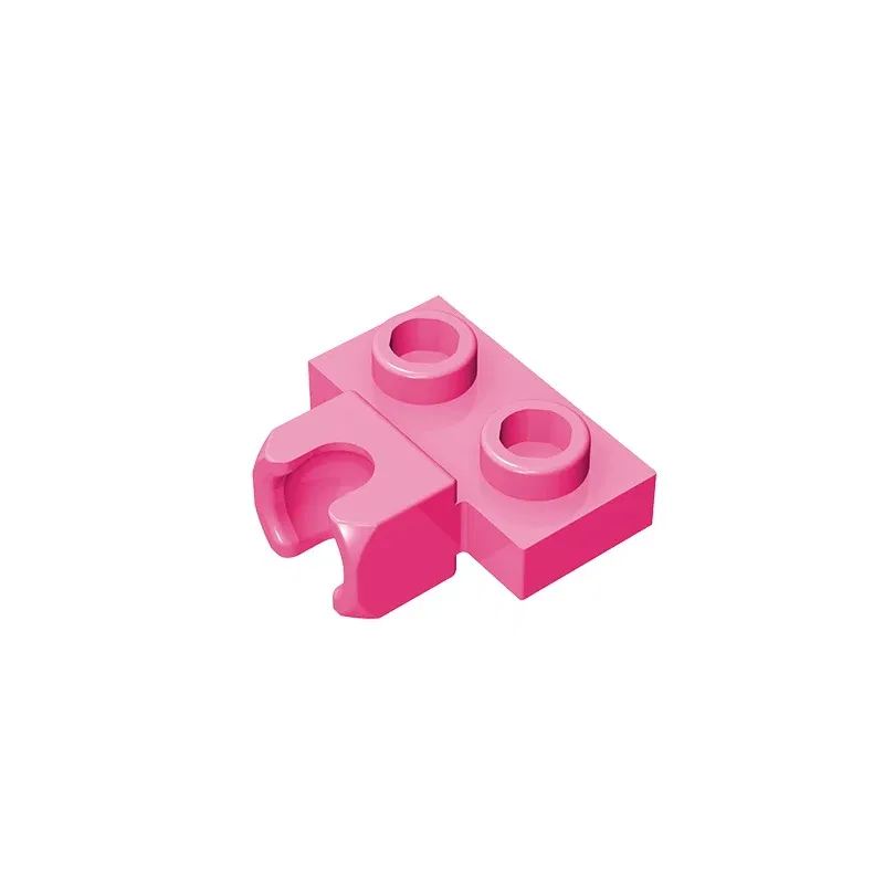 Color: Chocolate - MOC PARTS GDS-850  Plate, Modified 1 x 2 with Small Tow Ball Socket on Side compatible with lego 14704 pieces of children's toys