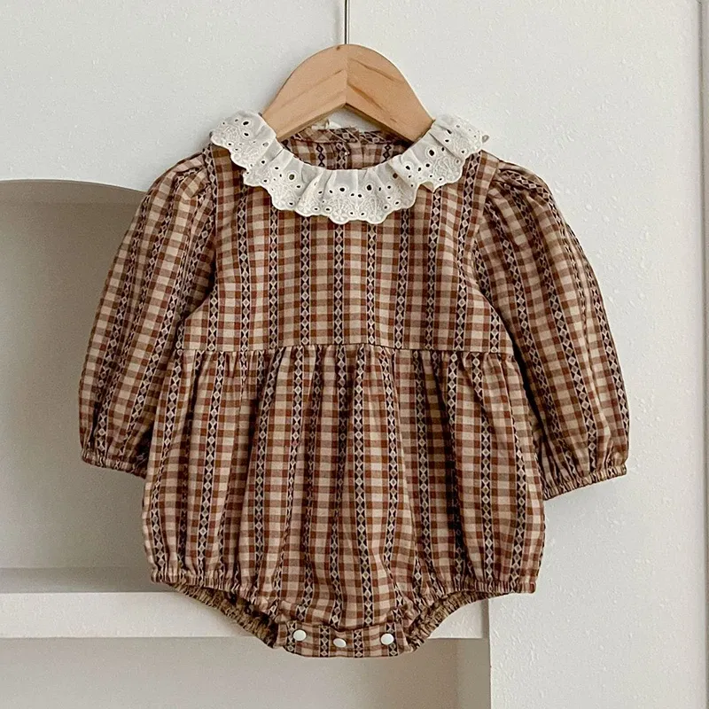 Color: PURPLE, Size: Mother 6XL - Spring Baby Girls Long Sleeve Sweet Sisters Flower Print Dress Autumn Infant Rompers Kids Baby Girls Princess Clothes Rompers