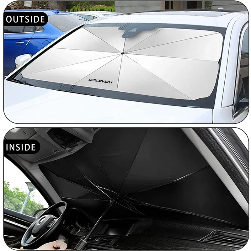 Color: multi - Car Windshield Sunshade Umbrella Car Front Shading For Land Rover Discovery 3 4 2 Freelander Evoque Velar Autogiography SVR