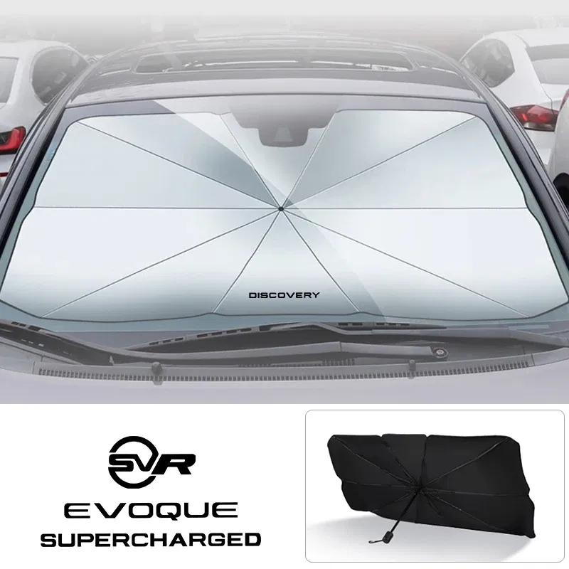 Color: multi - Car Windshield Sunshade Umbrella Car Front Shading For Land Rover Discovery 3 4 2 Freelander Evoque Velar Autogiography SVR