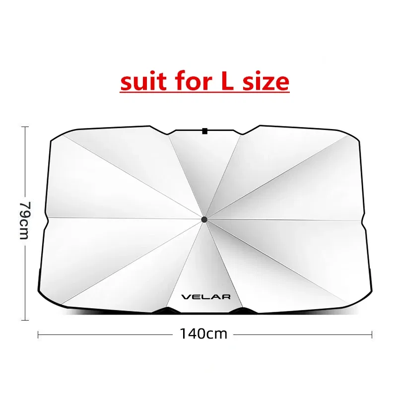 Color: multi - Car Windshield Sunshade Umbrella Car Front Shading For Land Rover Discovery 3 4 2 Freelander Evoque Velar Autogiography SVR