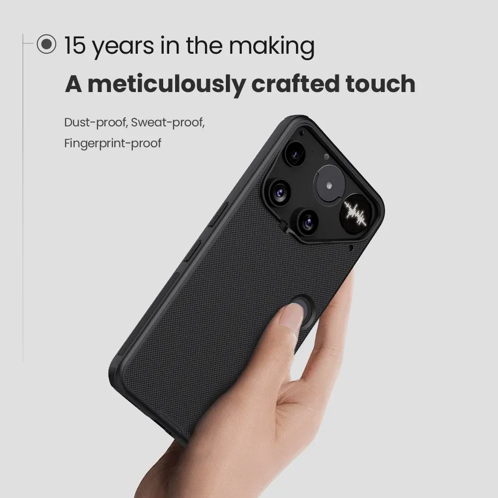 Color: black, Compatibility by Model: Nothing Phone (3) - Nillkin For Nothing Phone 3 5G Case Super Frosted Pro Soft TPU Frame and PC Hard Matte 360 Protection Back Cover Phone Case