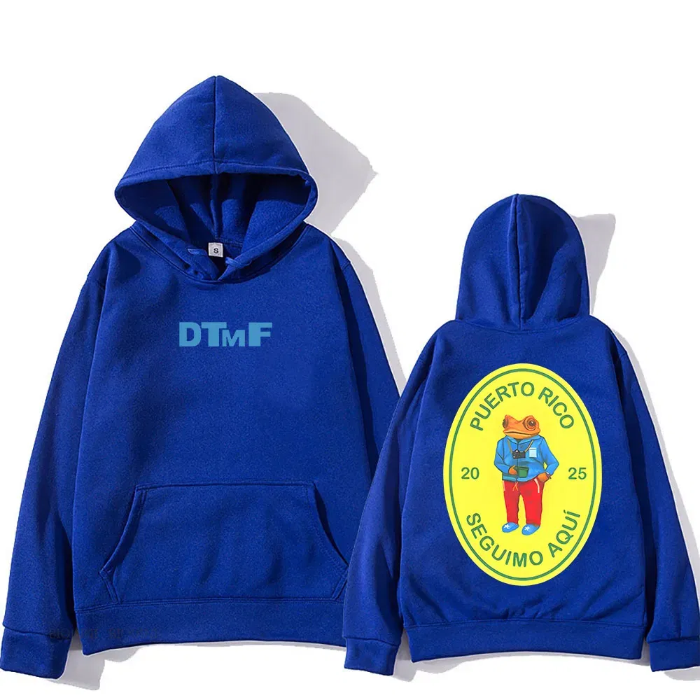 Color: PURPLE, Size: L - DTMF Deb? Tirar Más Fotos 2025 New Album Hoodies Bad Bunny Singer Printing Sweatshirts Men Women Clothing Sudaderas Hombre Male