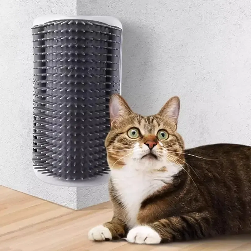 Color: Pink - Pet Cat Corner Scratcher Massager Cat Scratching Scratching Scratching Scratching Scratching Scratching Scratching Scratcher Cat