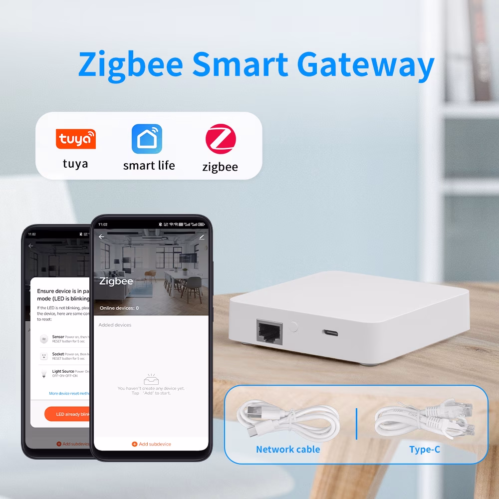 YFK® Tuya Zigbee Hub/Wired Gateway – Smart Home Bridge Remote Control