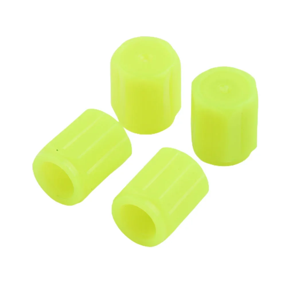 Color: Lavender, Ships From: CHINA - 4 PCS/Set Valve Covers Yellow Blue High-quality Luminous Bike Tire Valve Stem Cap Car Tire Valve Cap Orange Pink
