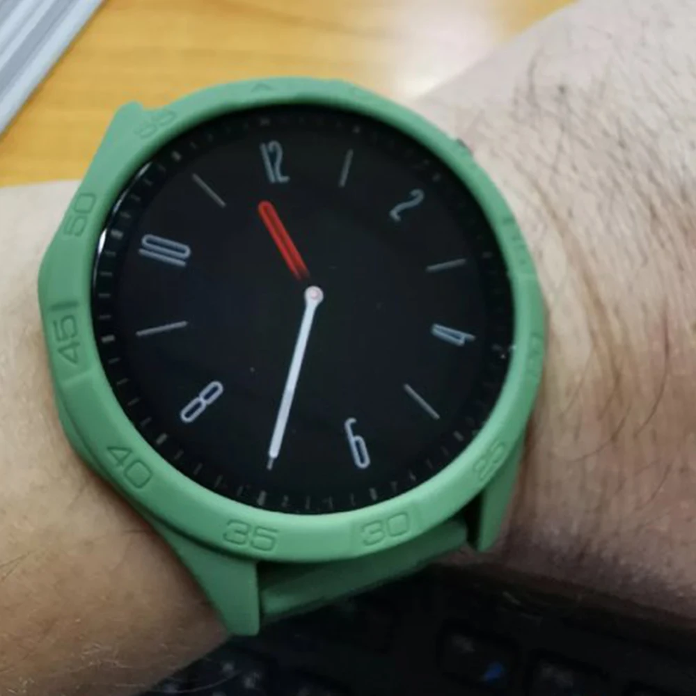Color: Orange, Dial Diameter: 2 - 3.9 Inches - Soft Silicone Case For Huawei Watch GT6/GT5/GT4 46mm Hollow Watch Shell Flexible and Durable Watch Protection Accessories