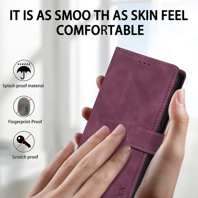 Color: Beige, Bundle: Case & Strap, Material: Microfiber - Wallet Card Slot Holder Magnetic Flip Leather Case For Samsung Galaxy S23 Ultra S22 Plus S21 FE S20 A12 A13 A14 A34 A52 A53 A54