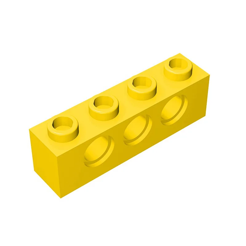Color: Dark Grey - Rainbow Pig MOC 3701 Brick 1x4 with 3 Holes Building Blocks Classic Brand DIY Assembles Particles Educational Tech Kid Spare Toy