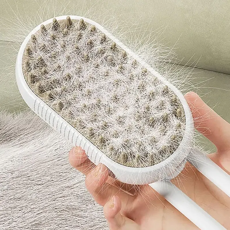 Color: Dark Brown, Ships From: CHINA - Steam Brush Steam Cats Comb Water Steam Cat Brush Electric Spray Hair Brushes Cats Massage Grooming Hair Removal Comb