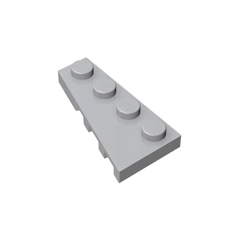 Color: Silver - BZB MOC 41770 2x4 Wedge Board (Left) High-tech Creative Technical Building Block Model Kids DIY Toy Brick Parts Best Gifts