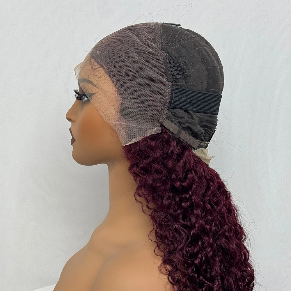 Water Wave Human Hair Wigs 13x4 Transparent Lace Frontal Brazilian Hair Wig for Black Women