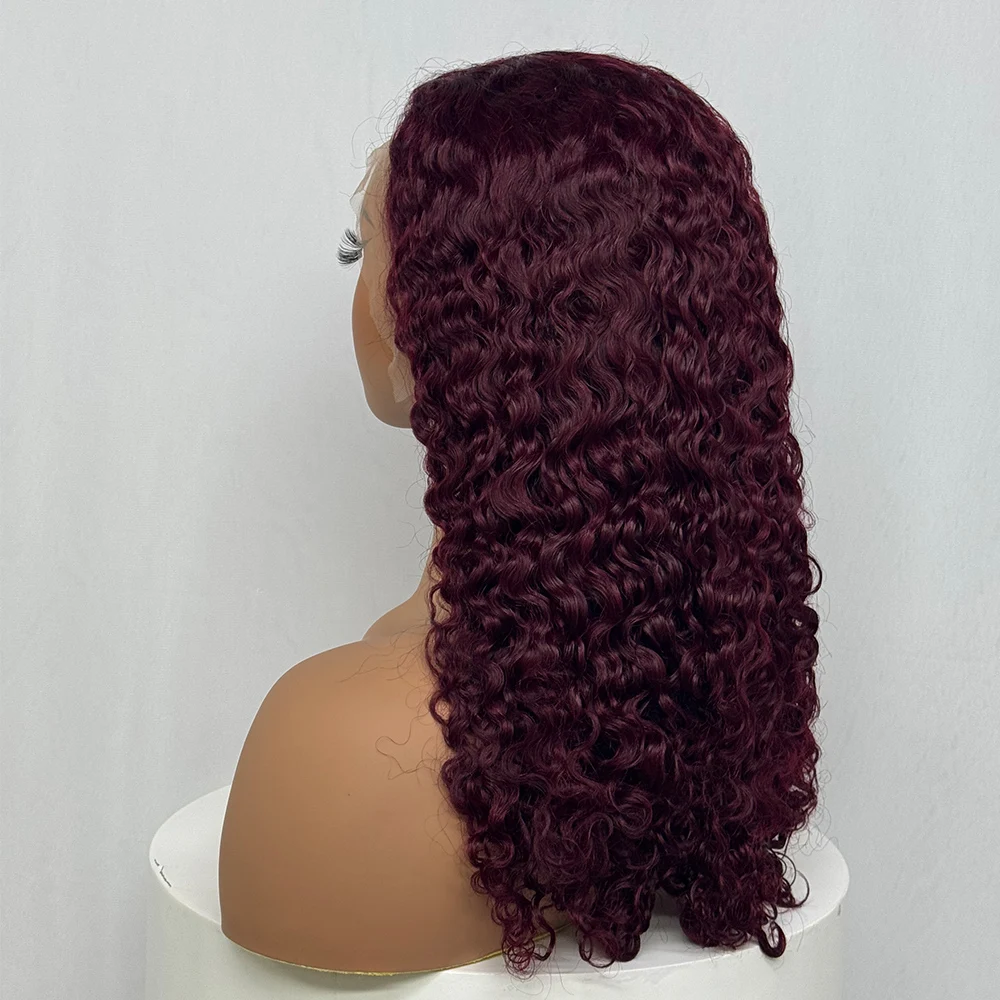 Water Wave Human Hair Wigs 13x4 Transparent Lace Frontal Brazilian Hair Wig for Black Women