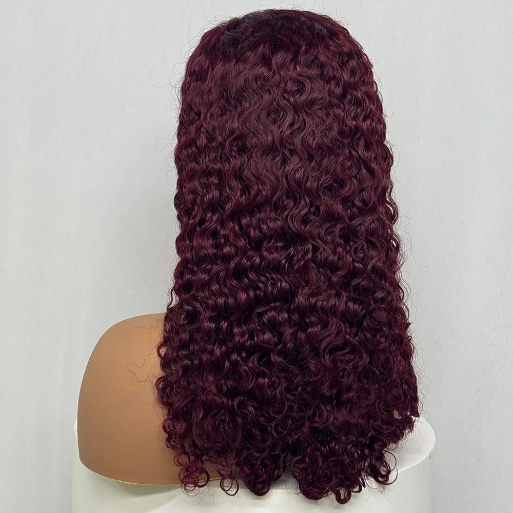 Water Wave Human Hair Wigs 13x4 Transparent Lace Frontal Brazilian Hair Wig for Black Women