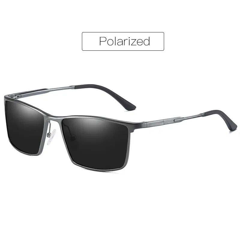 Lenses Color: green, Frame Color: Beige - Men's sunglasses myopia with diopter polarized prescription glasses UC400 retro anti-glare driving goggles square black shades