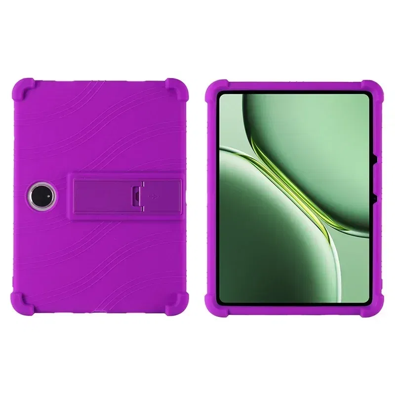 Color: PURPLE, Size: eleven - Case for TCL Tab 11 Gen 2 Android 14 Tablet 11"  9465X Tablet PC Soft Silicone Shockproof Cover with Rear Kickstand