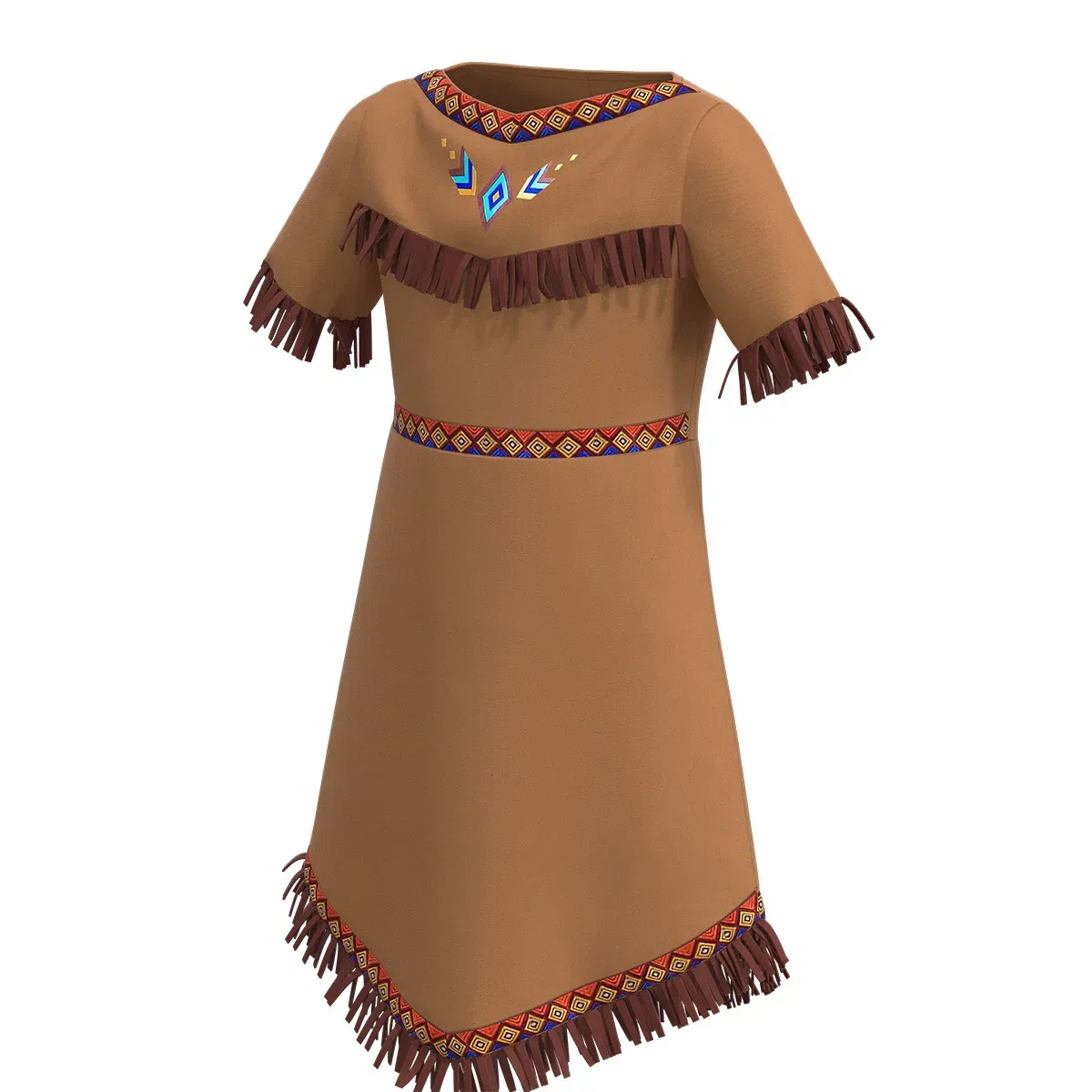 Color: Beige, Size: XL - Women cosplay Indian Princess Costumes 2023 Adult Kids Girls Huntress Costume Christmas Halloween Party Mardi Gras Fancy Dress