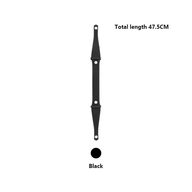 Color: black - Bag extended shoulder strap for Goyard Bowling 25 toiletries bag handle shoulder replacement strap bag modification accessories