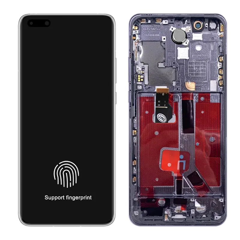 Color: Khaki, Ships From: CHINA - Top A+ 6.58"NEW P40 Pro Screen Replacement for huawei P40 Pro LCD display ELS-NX9 ELS-N04 Touch Screen Digital with Frame
