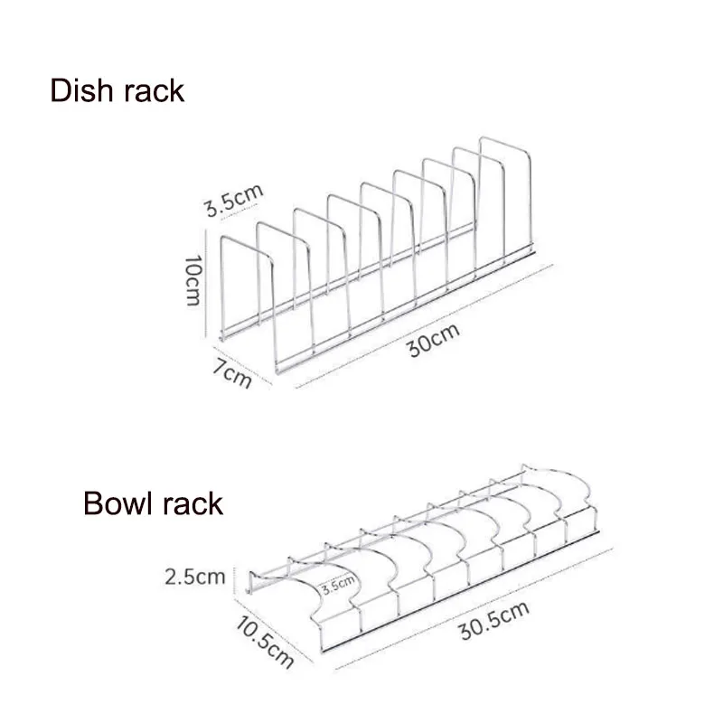 Color: light green - Kitchen Bowl Dish Organizer Stainless Steel Dish Holder Home Cutlery Dishes Pot Lid Rack Household Dish Rack Kitchen Accessories