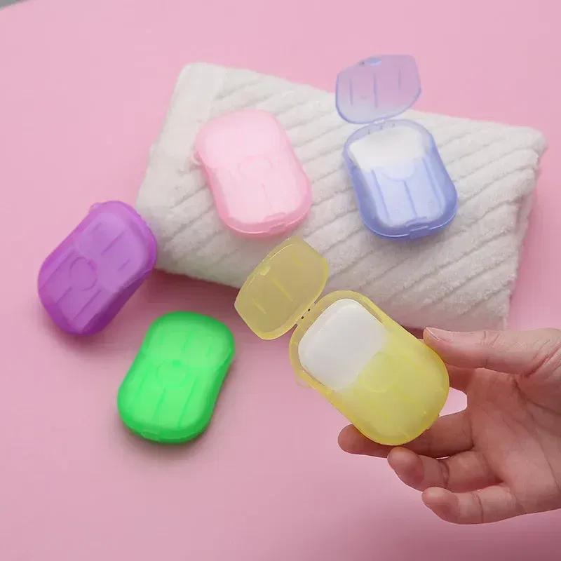 Color: Black - New Portable Mini Disposable Soap Paper Travel Soap Paper Washing Hand Bath Clean Scented Slice Sheets Mini Clean Soap Tablets