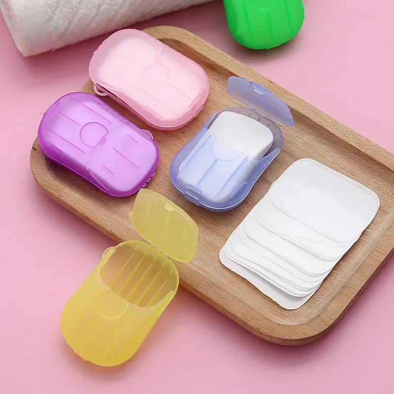 Color: Black - New Portable Mini Disposable Soap Paper Travel Soap Paper Washing Hand Bath Clean Scented Slice Sheets Mini Clean Soap Tablets