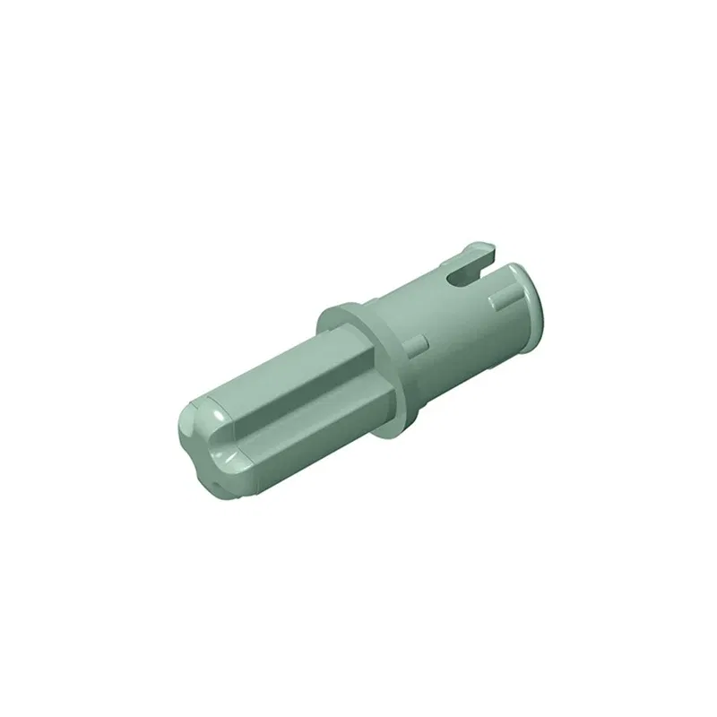 Color: Yellow - Gobricks 10PCS Bricks Technical Axle 1 with Pin with Friction Ridges Lengthwise Compatible With 43093 Pieces of Toys Parts