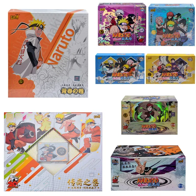 Color: Dark Khaki - Genuine KAYOU Naruto Cards Soldier Chapter All Chapters Complete Works Series Anime Character Collection Card Child Toy Set