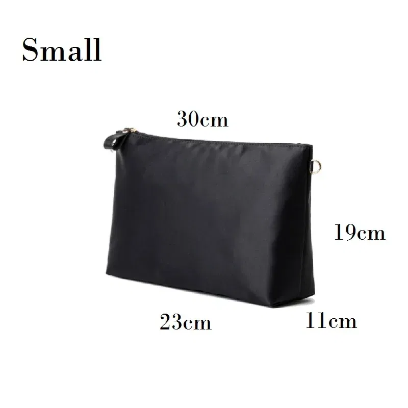 Color: Dark Grey - Nylon Organizer Insert Bag Women Nylon Travel Insert  Travel Makeup Bag Traveling Multi-functional Makeup Insert Bags