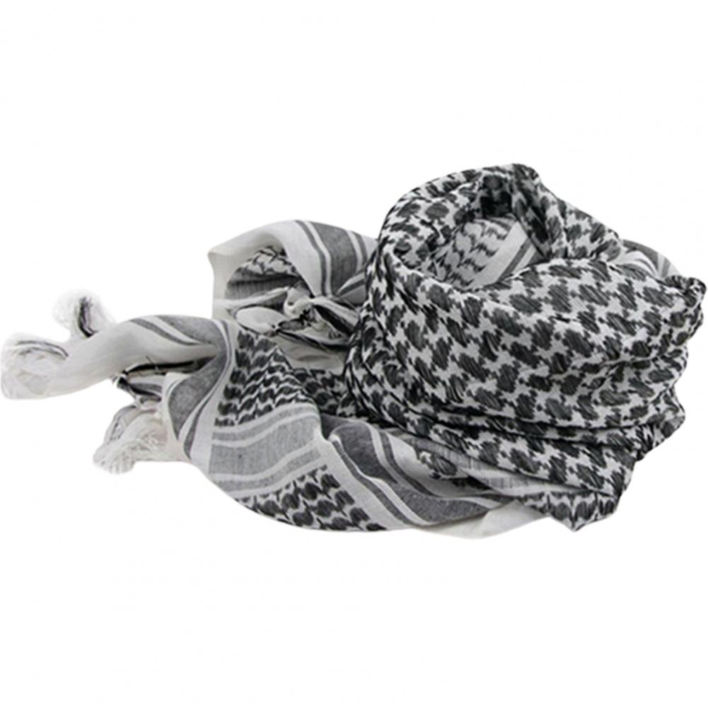 Color: Other - Scarf Army with Tassel for Men Women Scarf Mask Scarf Unisex Lightweight Plaid Pattern Cotton Keffiyeh Scarf for Winter