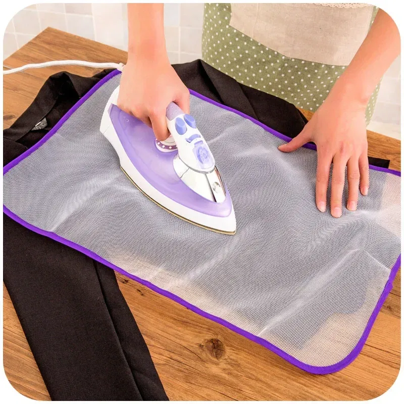 Color: Red - Ironing Pad T-shirt pantsHigh Temperature Resistant Heat Insulation Ironing Cloth Clothes Protection Pad Home Mesh Ironing Board
