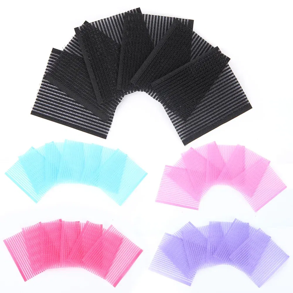 Color: Yellow - 6Pcs Barber Acessories Bangs Magic Paste Posts Hair Sticker Clip Gripper Barber Grippers Hair Holder for Hair Styling Cutting