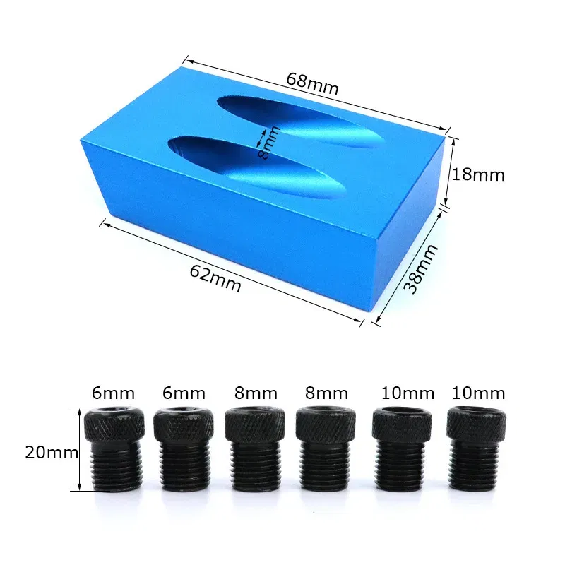 Color: green, Ships From: CHINA - ZK30 15 Degree Oblique Hole Locator Angle Drilling Locator Aluminium Woodworking Drill Bits Jig Clamp Kit Guide Wood Hand Tools