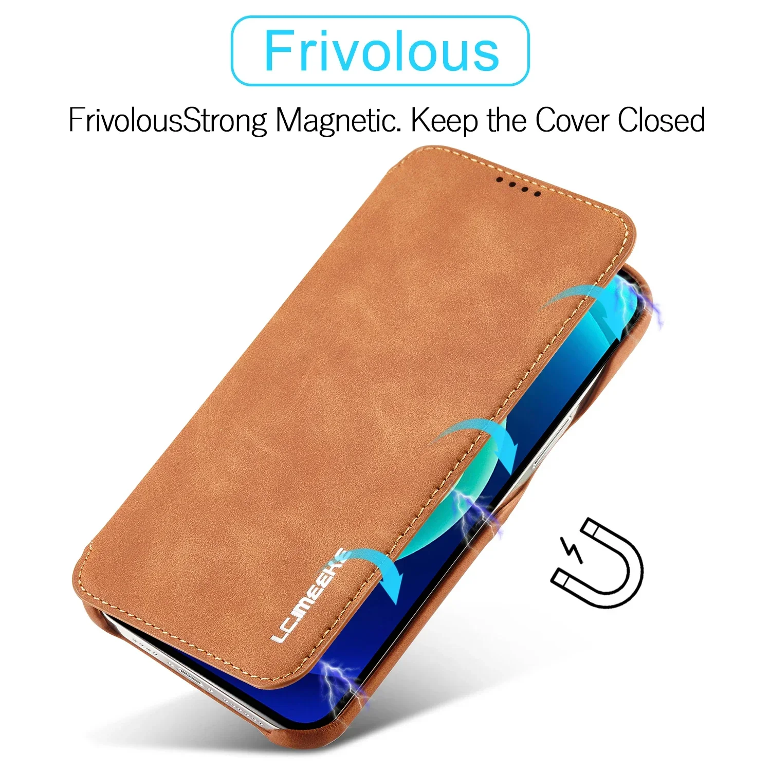 Color: Coffee, Compatibility by Model: iPhone XS - Leather Flip Wallet Phone Cover for IPhone 17E 14 15 16 Pro Max 13 12 Mini 11 XS X XR 8 7 Plus SE 2022 Slim Card Slots Book Bag